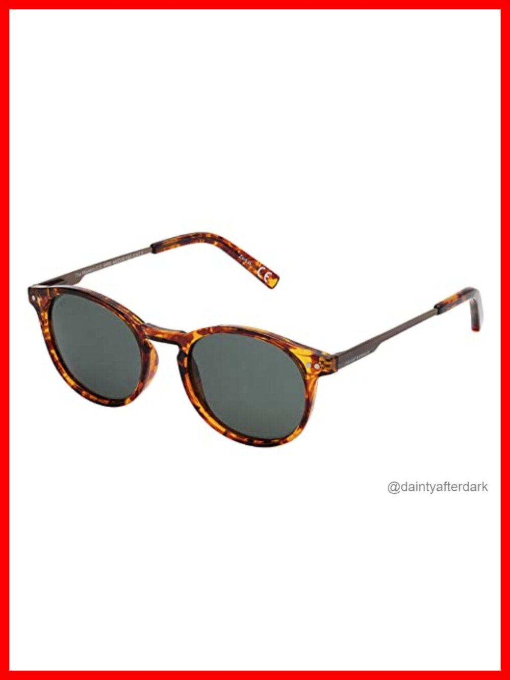 Round Polarized Sunglasses UV Protection Full Frame TAC Lenses Outdoor Driving